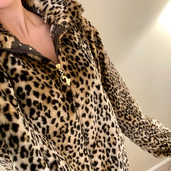 Faux Fur Leopard Jacket - Picture 2 of 4